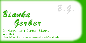 bianka gerber business card